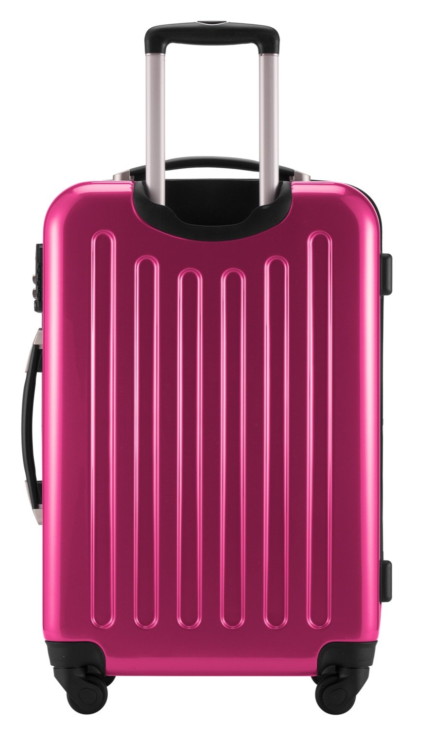 Hauptstadtkoffer ALEX Rozszerzalna Walizka Twarda 65 cm (74 L) z Zamkiem Szyfrowym – Wytrzymała Walizka Podróżna z 4 Podwójnymi Kółkami, magenta