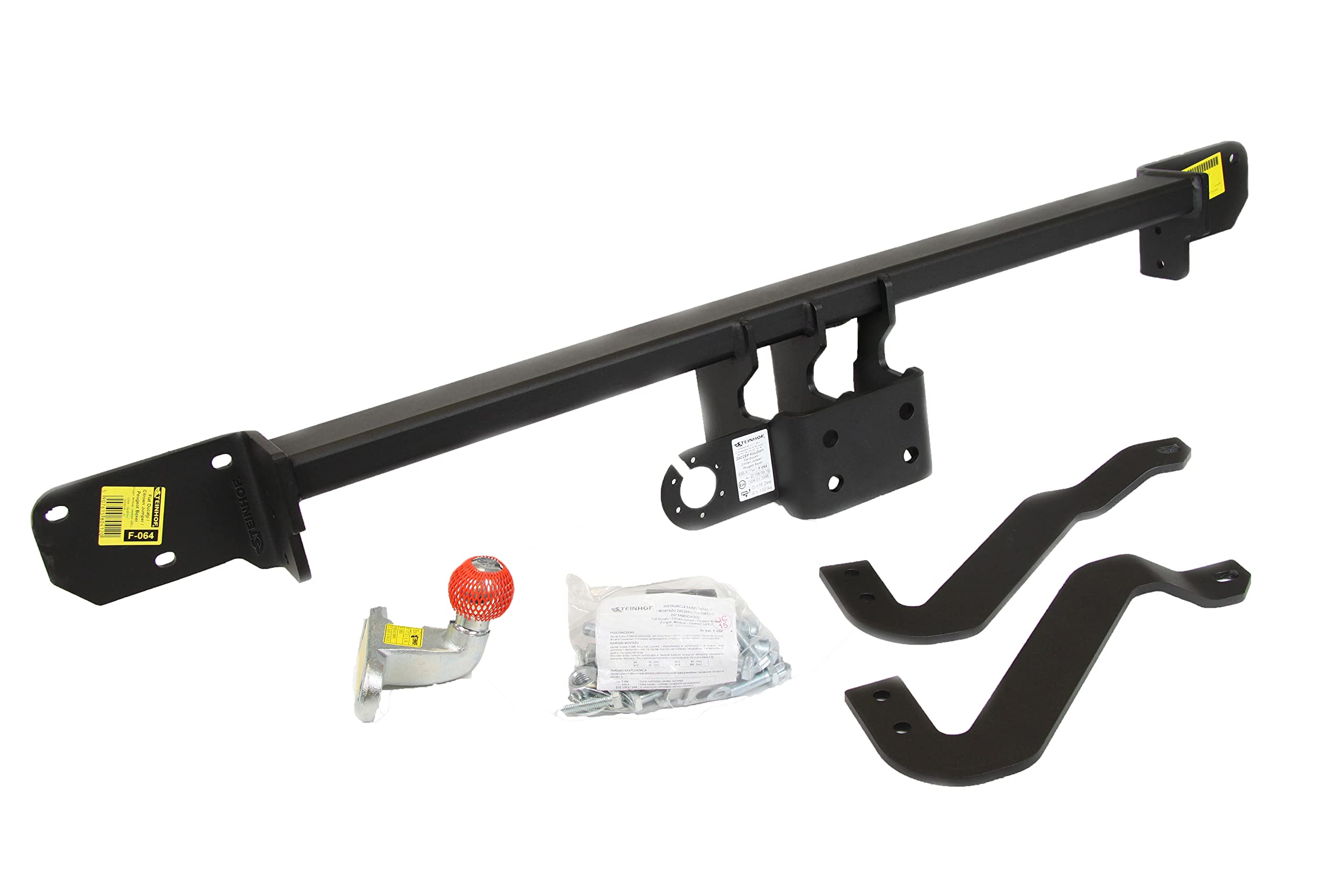 STEINHOF Nuovo gancio di traino fisso compatibile con Peugeot Boxer furgone/passeggeri 03.2014-06.2021 con 13-poli kit elettrico dedicato