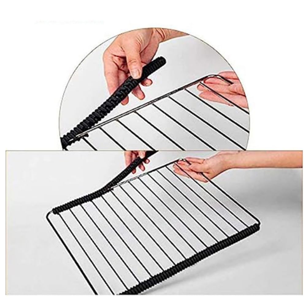 Protectores extra largos para horno, paquete de 2 fundas de silicona resistentes al calor para estante de horno de 14 pulgadas de largo, protector de borde para estante de horno, protege contra 5