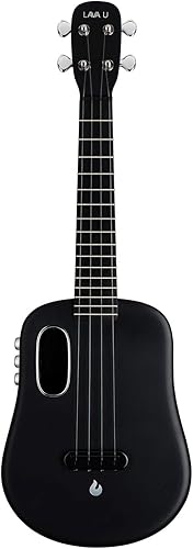 Miniatura 1 de LAVA U Ukelele de fibra de carbono con efectos tenor con accesorio para colgar y cable de carga