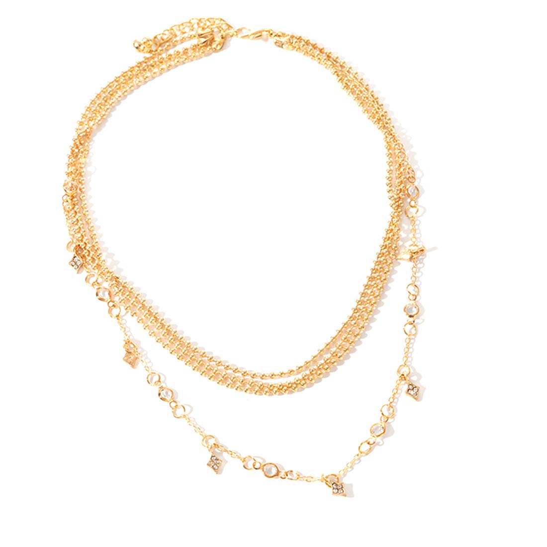 Yellow Chimes Trendy Fashion Multilayer Gold Toned Crystal Drop Choker Necklace for Women and Girls (B08R6498TJ) Amazon Price History, Amazon Price Tracker