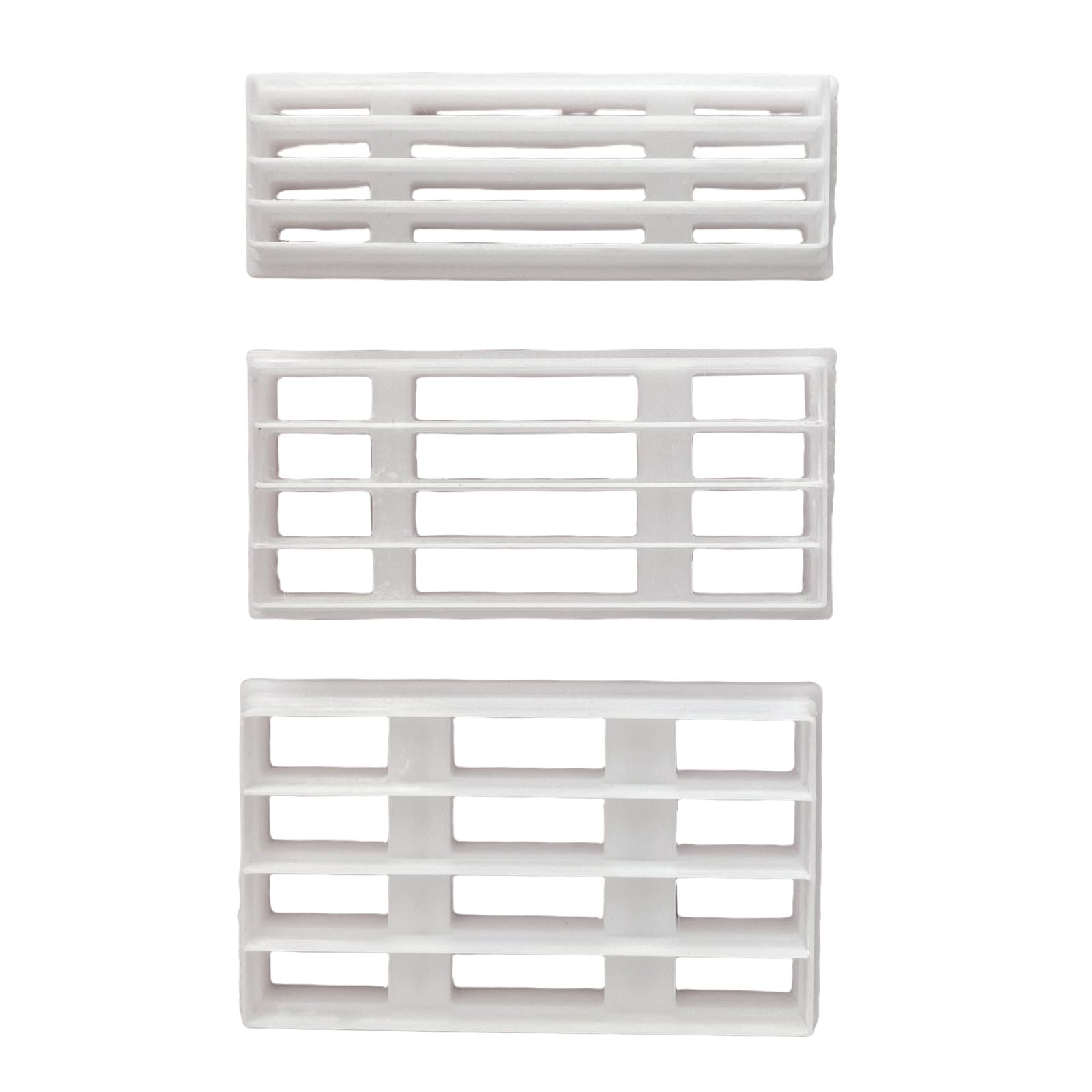 Kalttoy 3Pcs Geometric Clay Cutter Set Clay Earring Cutter for Earrings Jewelry Making, Gridded Earring Molds Unique Set