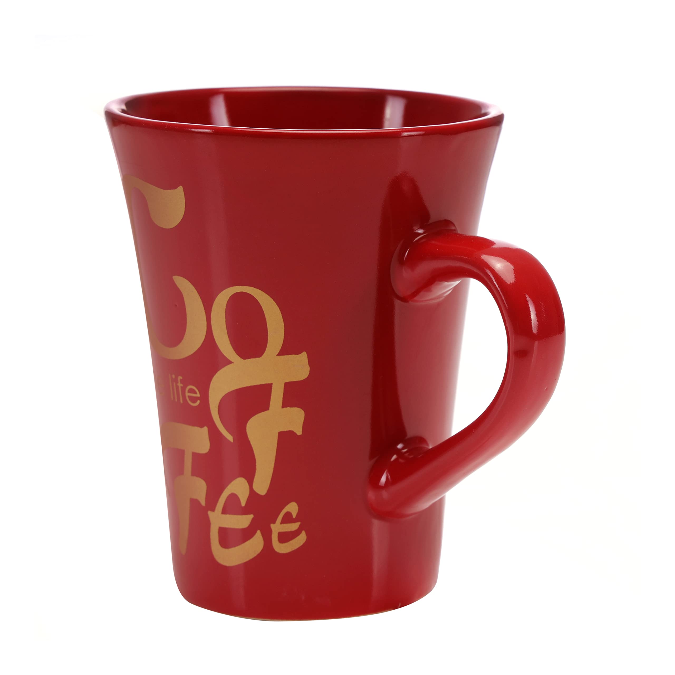 Royalford RF2964 325ml Porcelain Coffee Mug Large & Tea Mug, Comfortable High Grip Handle With Broad Mouth, Thick Wall Small Portable Ideal For Cappuccino Latte More, Multi