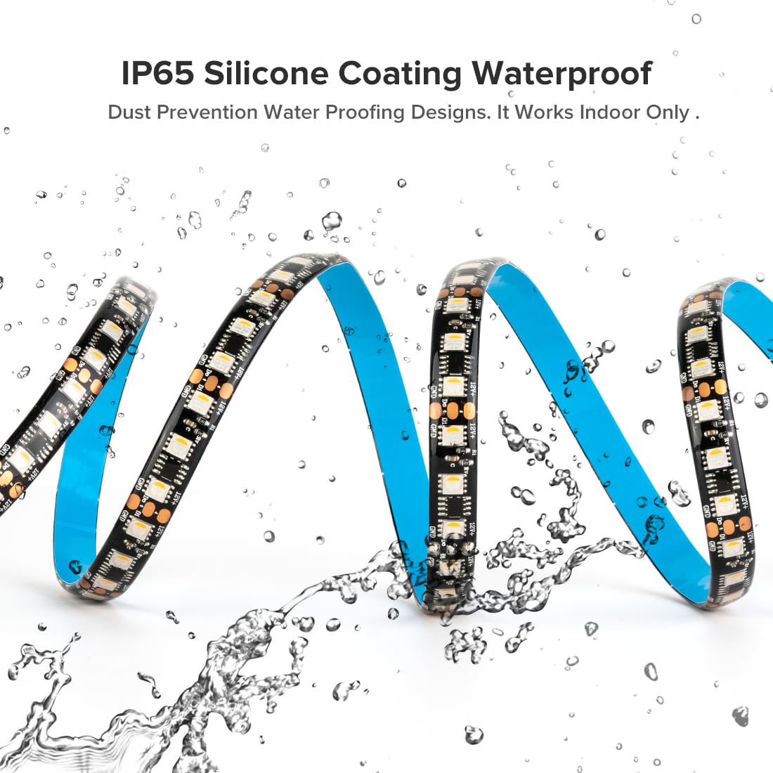 BTF-LIGHTING WS2814 RGBW 4in1 IC Adressierbarer LED-Streifen 5050SMD RGB+Warmweiß 5M 84LEDs/m DC12V Schwarz PCB IP65 Wasserdicht Traumfarbe für Heimdekoration DIY-Projekt (nur Streifen)