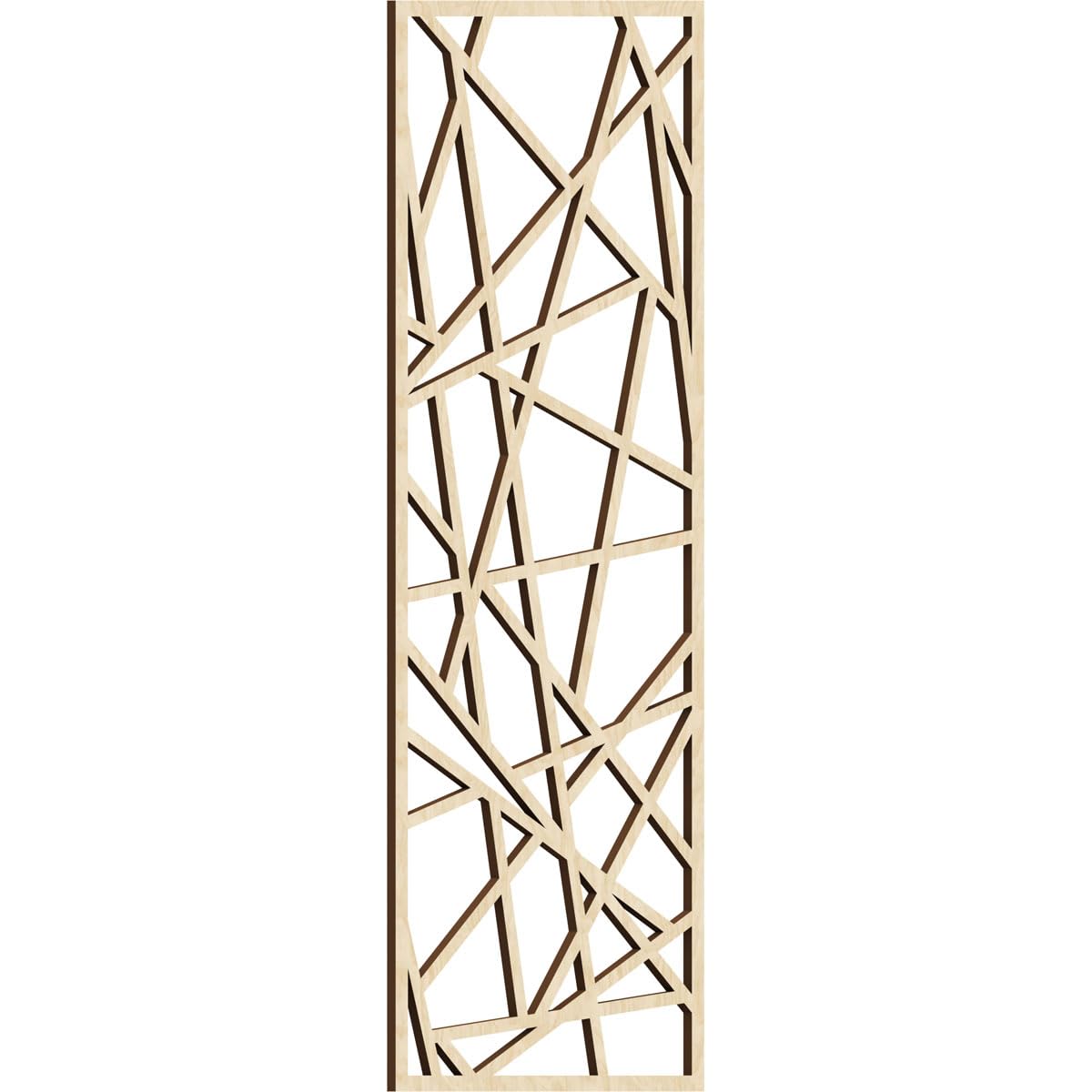 Conway Decorative Pierced Fretwork Wood Wall Panels, 17 3/8"W x 44 3/8"H x 3/8"T, Birch