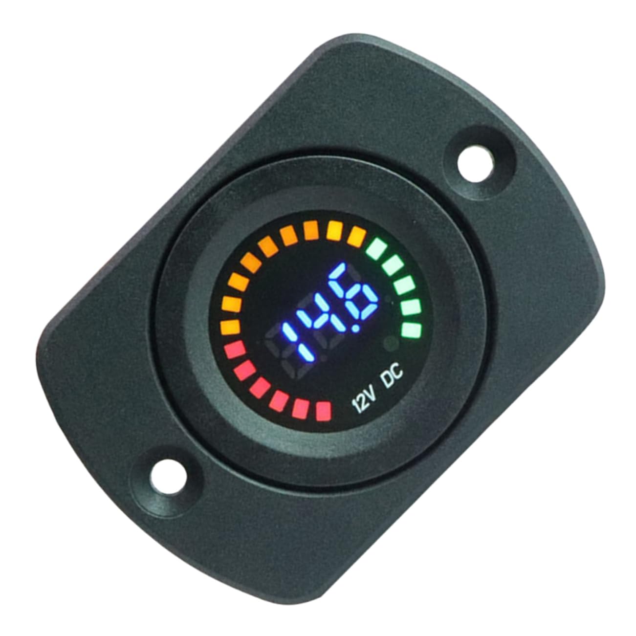 ULTECHNOVO 3St Digitalanzeige Voltmeter Autobatterietester Bildschirm für Auto -Batterie-Bildschirm Digitaler Spannungsmesser für das Motorradpanel Spannungsprüfer Black