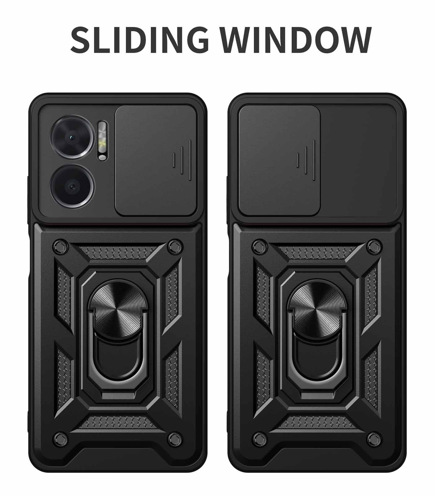 HAOYE Cover per Xiaomi Redmi 10 5G, Ultra Sottile Rugged Custodia Trasparente, Qualità PC + TPU Bumper Doppio Strato Protettivo Case Silicone Antiurti Custodia, Verde