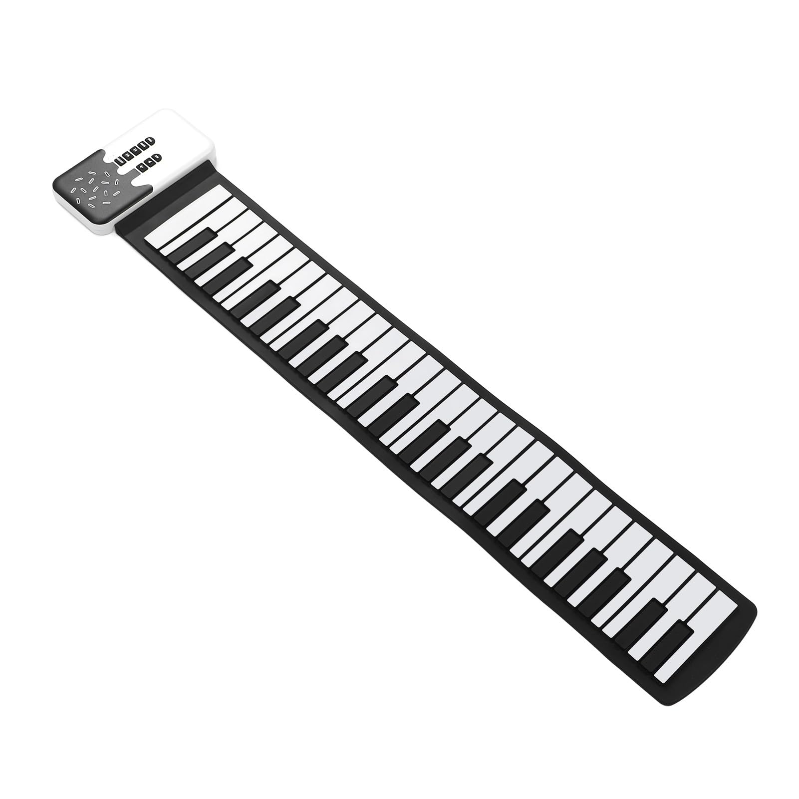 Rollpiano mit 49 Tasten, Wasserdichte, Faltbare Elektronische Tastatur aus Silikon, Tragbares Musikinstrument mit Integriertem Lautsprecher und 8 Tönen, Ideal für Anfänger und Reisen
