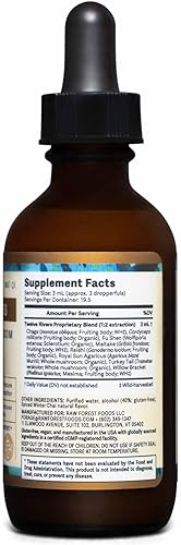 Miniatura 9 de RAW Forest Foods Tintura de elixir MycoMedic de hongos funcionales de doce ríos - Extracción 12 verdadera de doble etapa - Chai de invierno