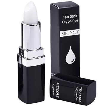 MEICOLY Mint Tear Stick Cry Stick for Actors and Actresses, Natural Menthol Fake Tears on Cue, Professional SFX Stage Makeup for Film, Theatre, TV, Cosplay & Halloween