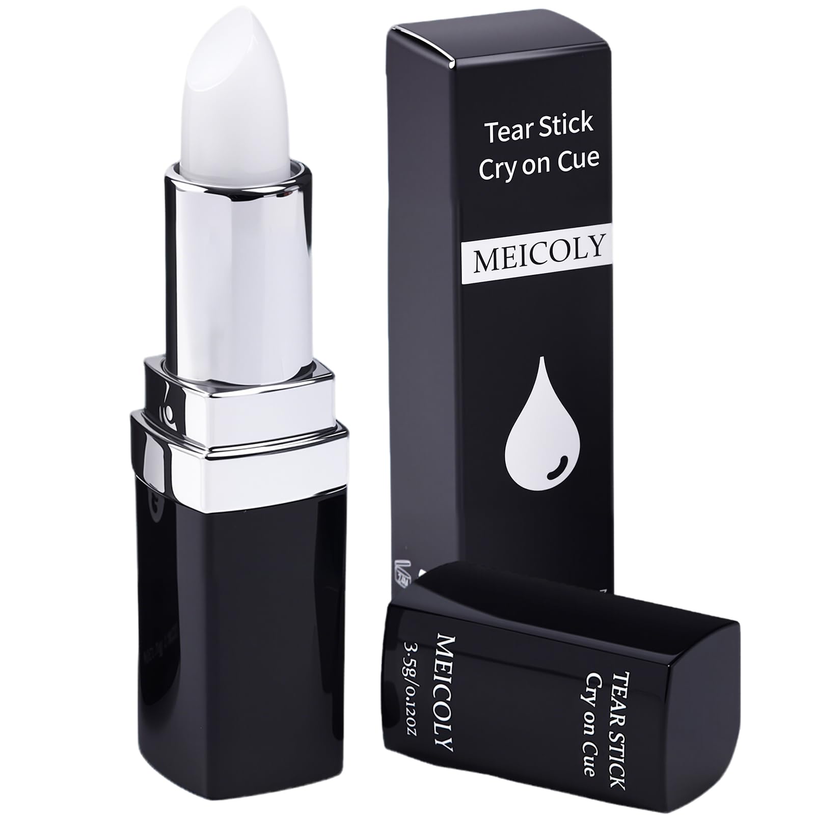 MEICOLY Mint Tear Stick Cry Stick for Actors and Actresses, Natural Menthol Fake Tears on Cue, Professional SFX Stage Makeup for Film, Theatre, TV, Cosplay & Halloween