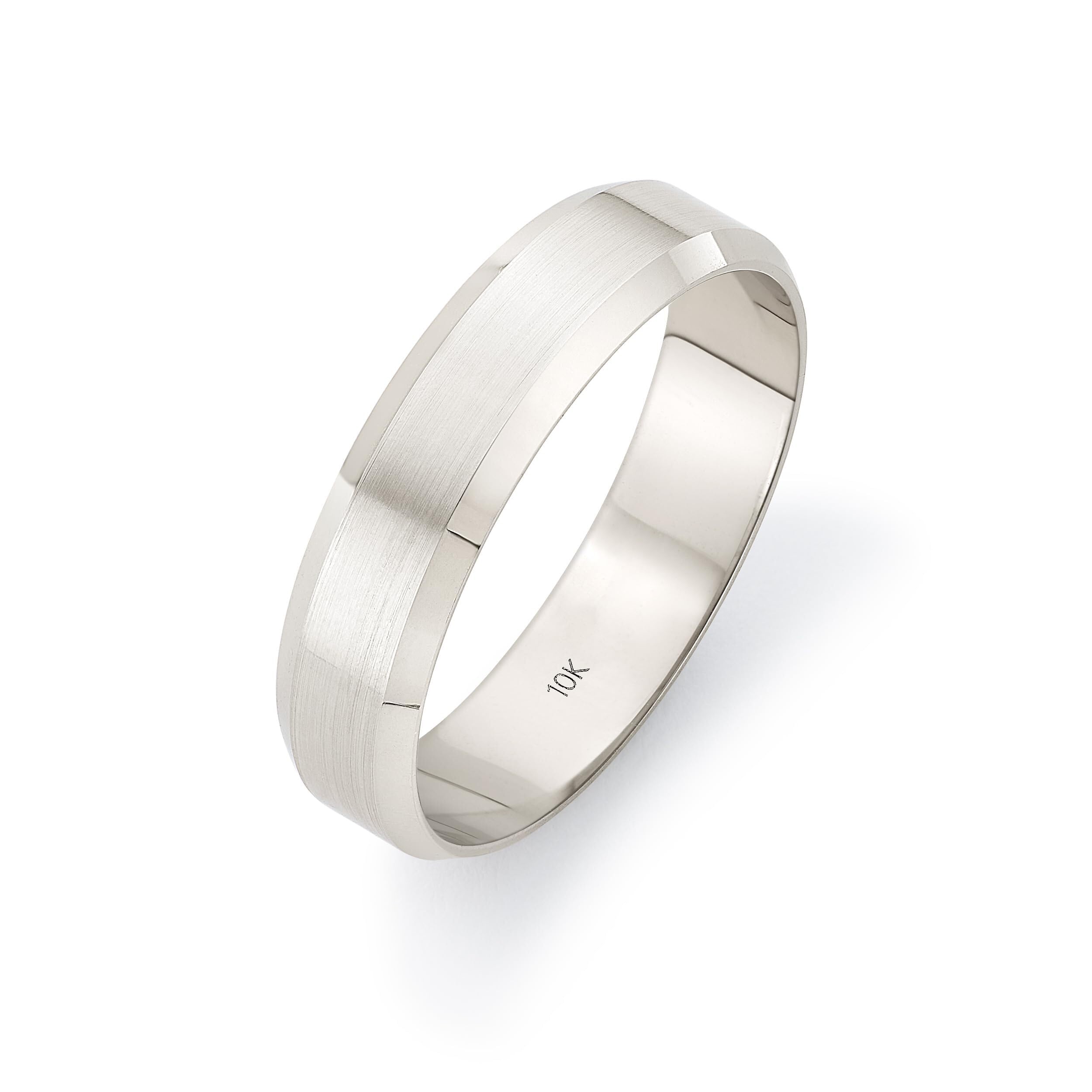 Men's Beveled Gold Band