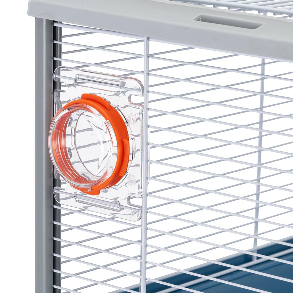Ferplast Gabbia Roditori CRICETI 15 per Criceti, in Metallo, Accessori inclusi: Mangiatoia, Beverino, Casetta, Ruota, Ripiano, Scaletta. 78x48xh39cm