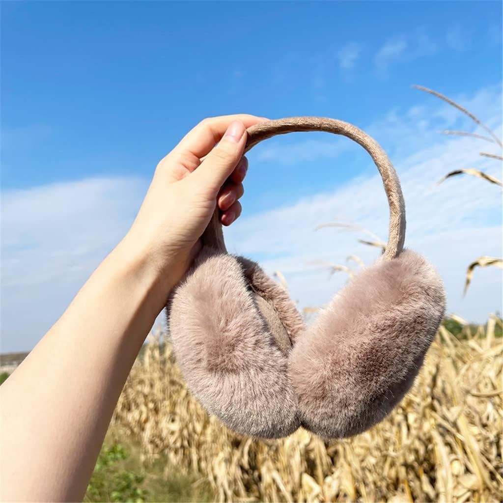 Nowy Oorbeschermers met dicht haar Huidvriendelijke oorwarmers Comfortabel Warm houden Pluche fluweel Dikker Wasbaar Draagbaar Opvouwbare oorwarmers Nauszniki
