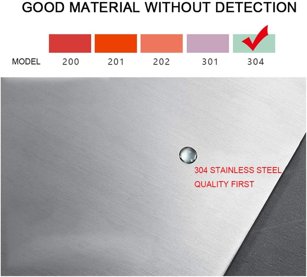 Stainless Steel Cutting Board Household Knife Board Kitchen 304 Food Grade Heavy Duty Cutting Board Pastry Making Baking Tray (Size : 50x50x2cm) (OneColor 40x60x2cm)