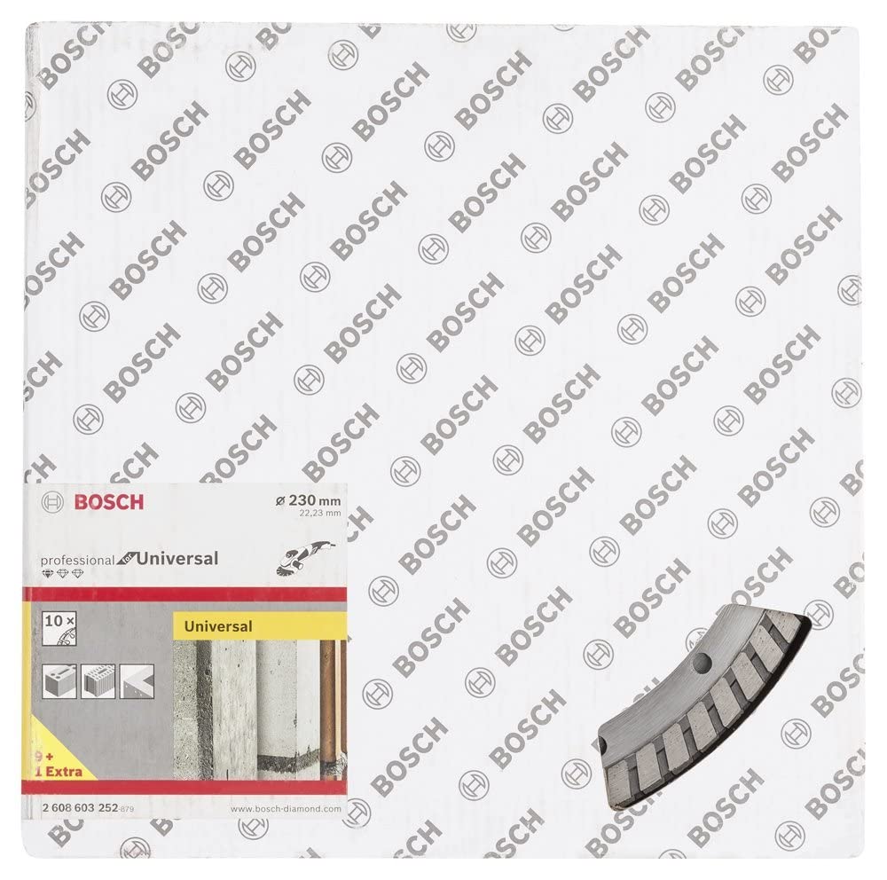 Bosch 10x Disque à tronçonner diamant PRO Multi Material, alésage 22,23 mm