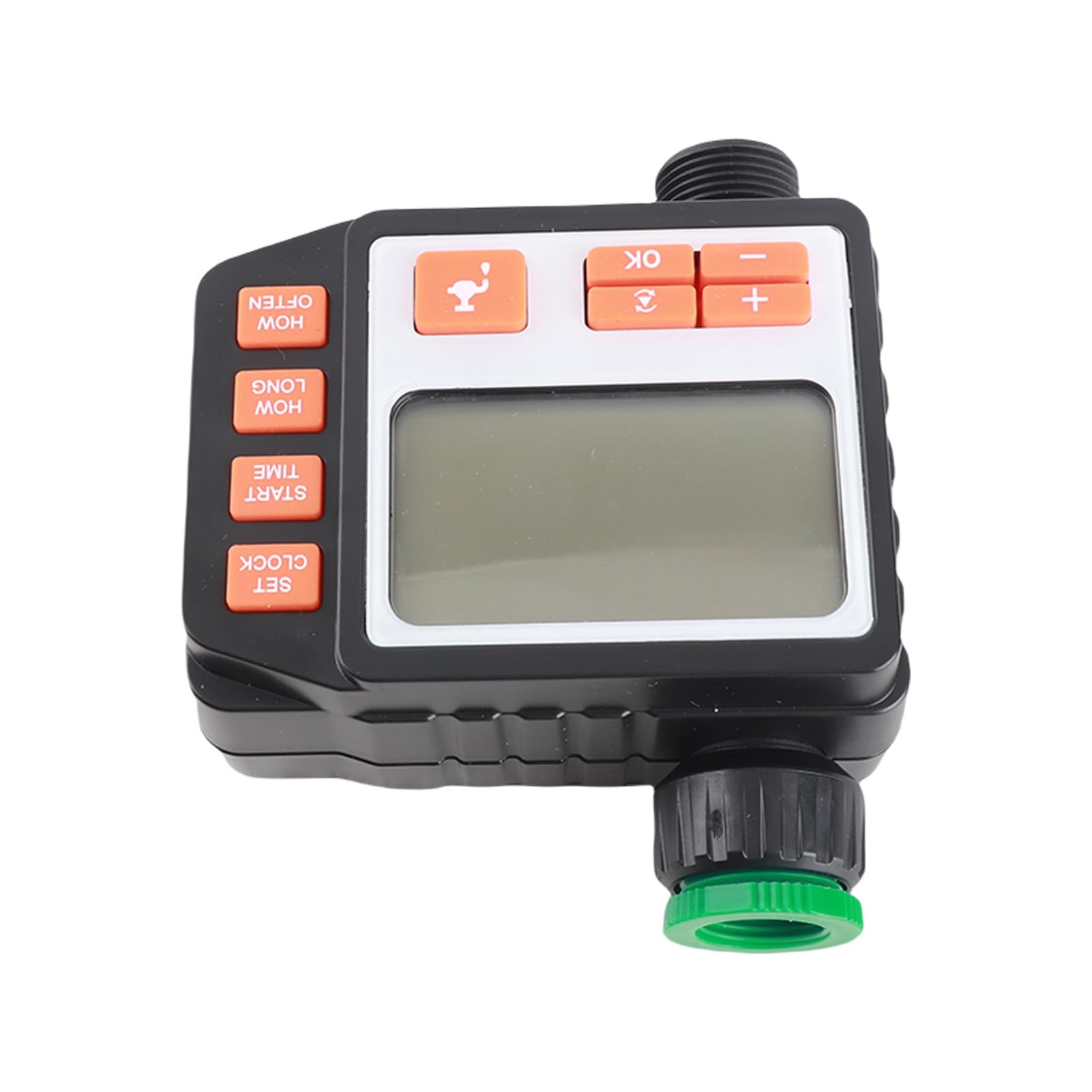 Kit per l' HUIOP BXJ-009 Kit irrigazione a goccia, timer digitale per rubinetto dell'acqua, timer per sistema di irrigazione, controller con tubo di distribuzione, ugelli regolabili, set di irrigaz