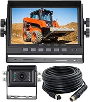 ATPTK 7" 1080P AHD Backup Camera System for Trucks/Tractors - IP69K Waterproof, Night Vision, 10G Vibration-Proof, Adjustable Guidelines