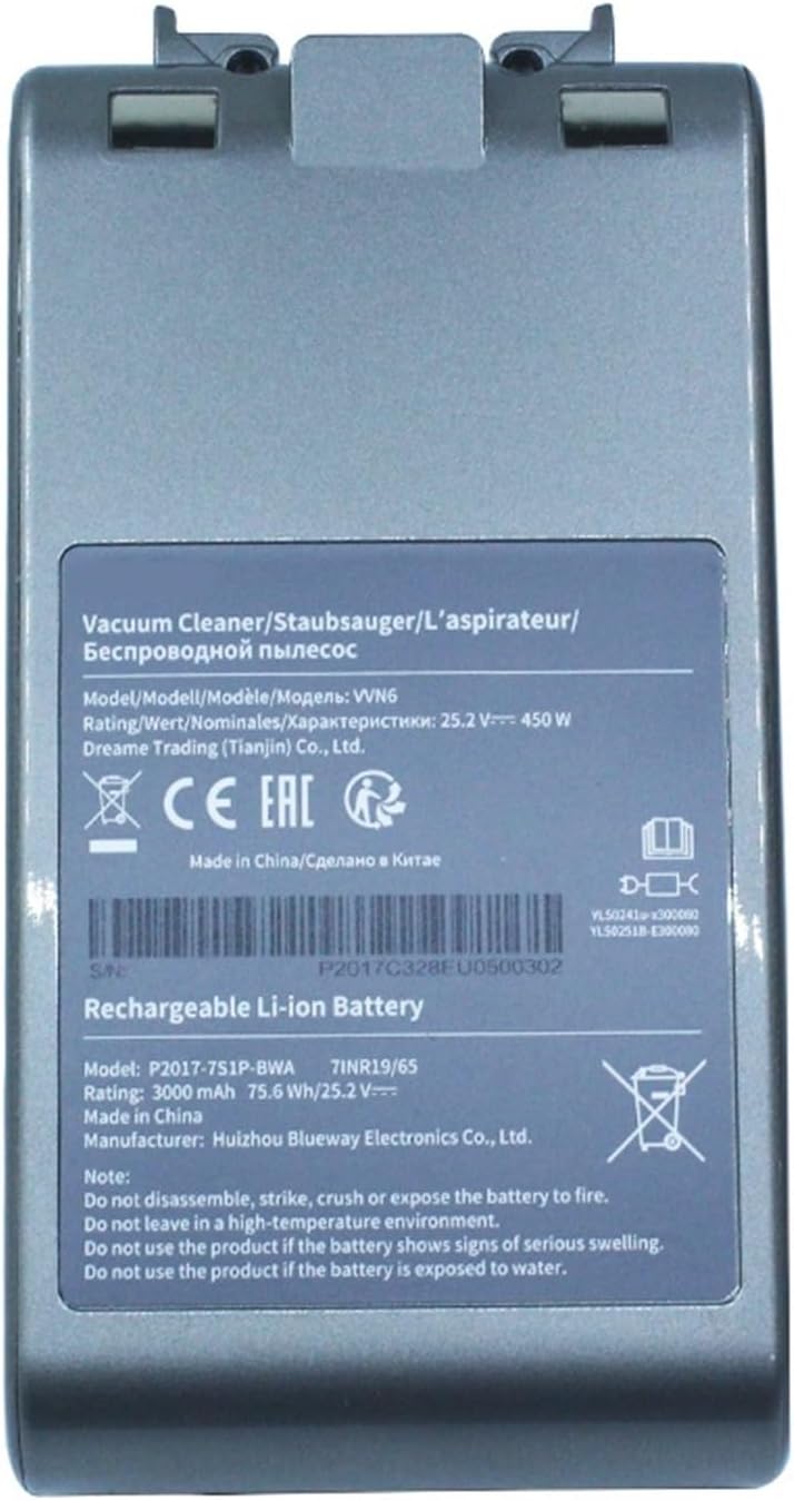 Compatible Dreame V11/V11 SE Vacuum Cleaner Battery Accessories 25.2V 450W 3000mAh