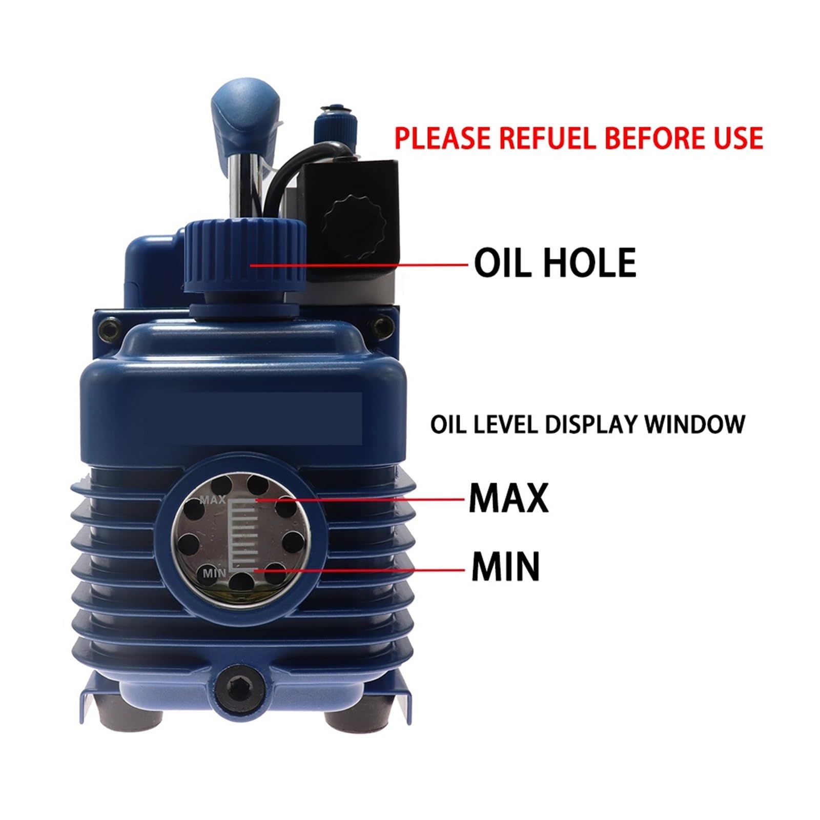 Vakuumpumpe V-i240SV Vakuumpumpe, 2-stufige Kältemittel-Klimaanlagen-Vakuumpumpe for R410A R407c R134a R12 R22 Kältemittel 4CFM