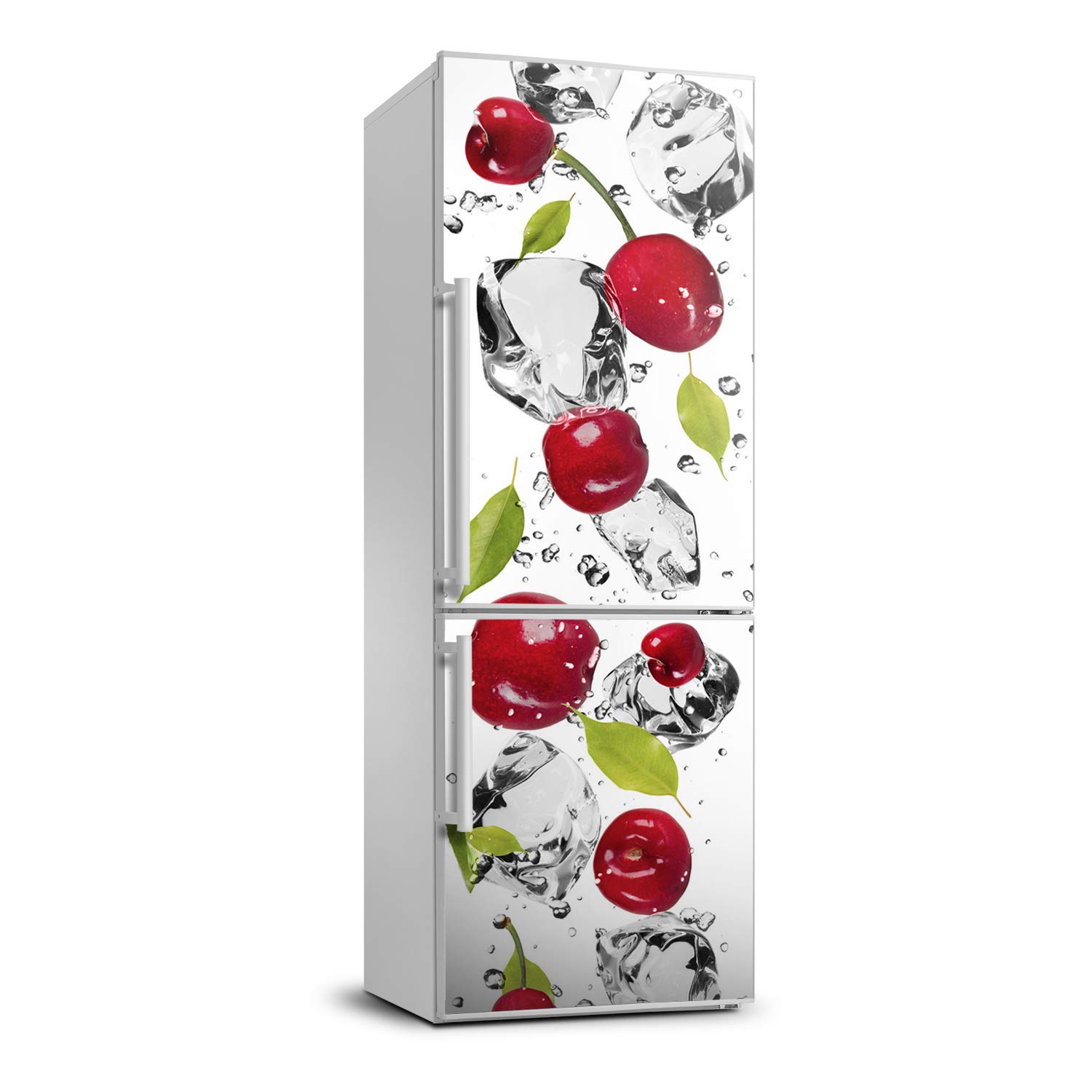 Autocollant Frigo Cerises pour sublimer votre décoration de cuisine moderne
