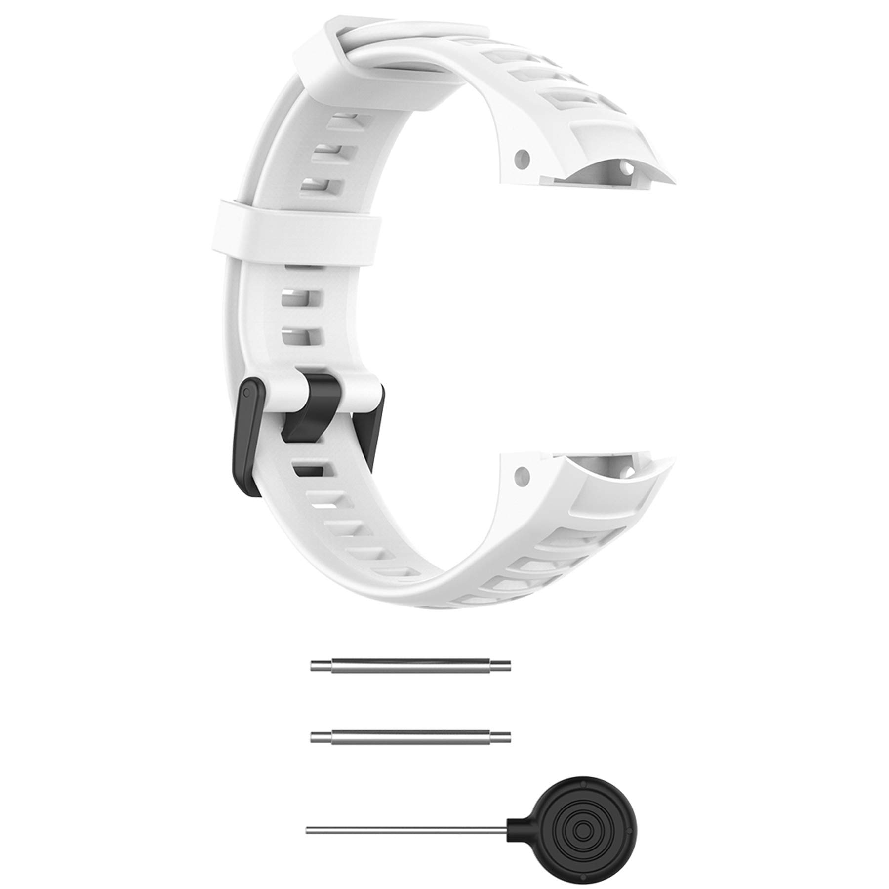 Pasek z etui kompatybilny z Garmin Instinct dla kobiet i mężczyzn, klasyczny miękki silikonowy pasek do zegarka Garmin Instinct Tide / Tactical/Dual Power Surf/Power/Esports Watch (niebieski