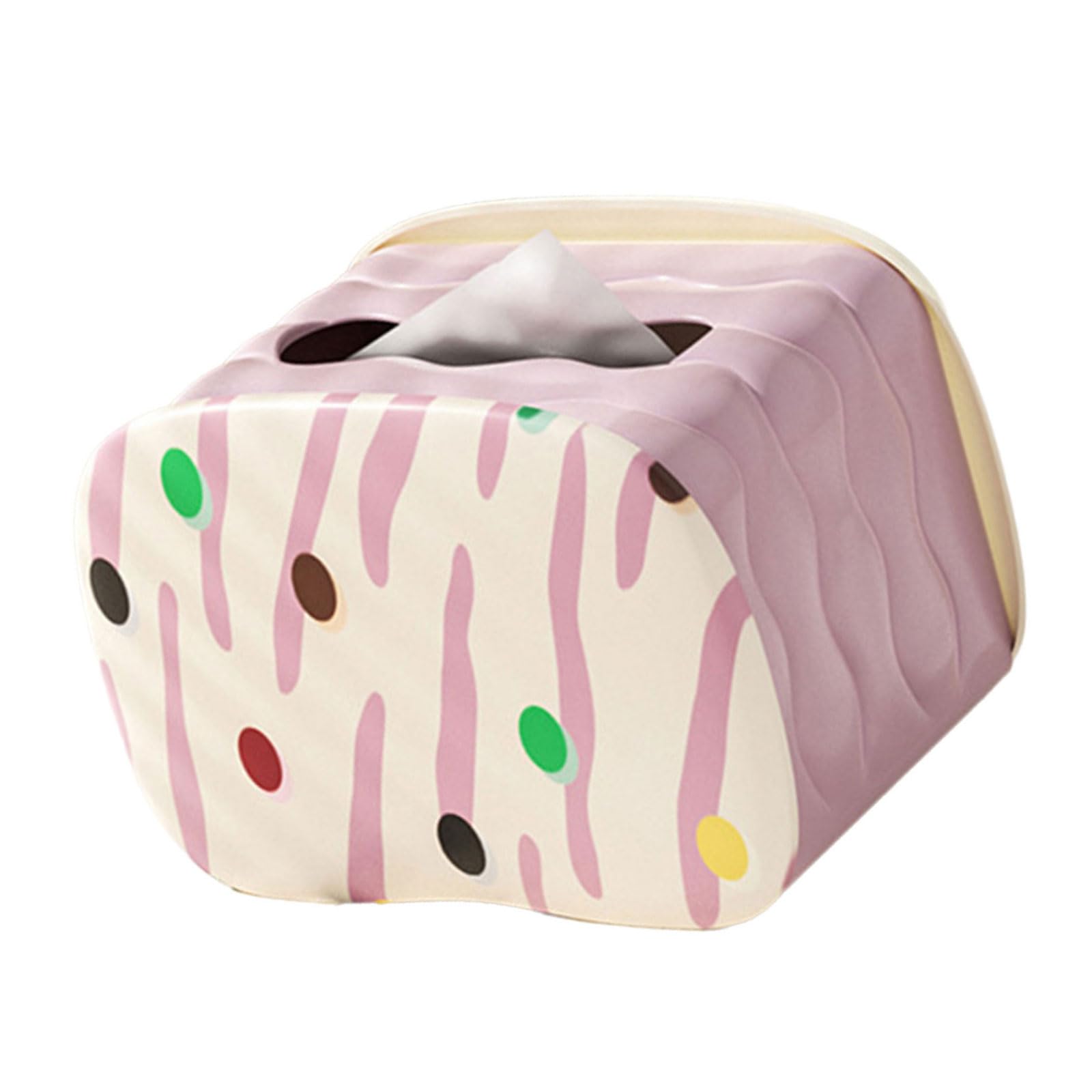 Carotoe A Contemporary Tissue Storage Box Case Sturdy Craftsmanship Desk Storage Box Home Ccessory For Daily Use Tissue