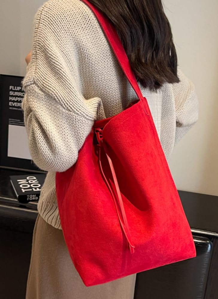 Bolsos Hobo para mujer – Bolsos de cuero vegano y gamuza – Estilo Hobo, cubo y bolso