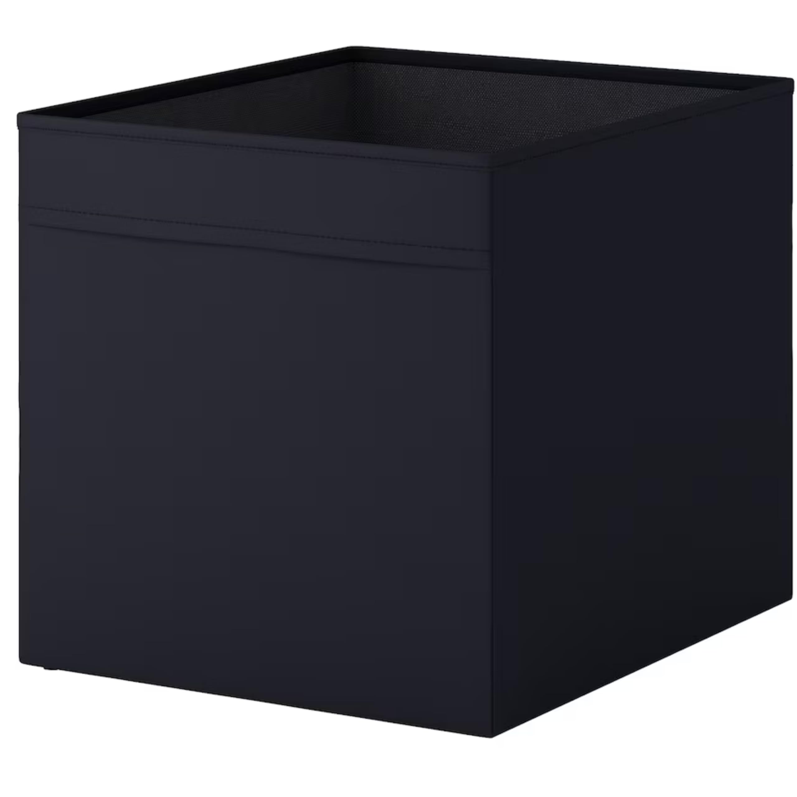ZYCORE Drona Storage Boxes - Collapsible Fabric Storage Cube - Storage Organiser, 33x38x33cm Shelving Unit with Handle, Foldable Kellax Shelf Insert Box Idea for Home, Office Use (Black, 2x Pack)
