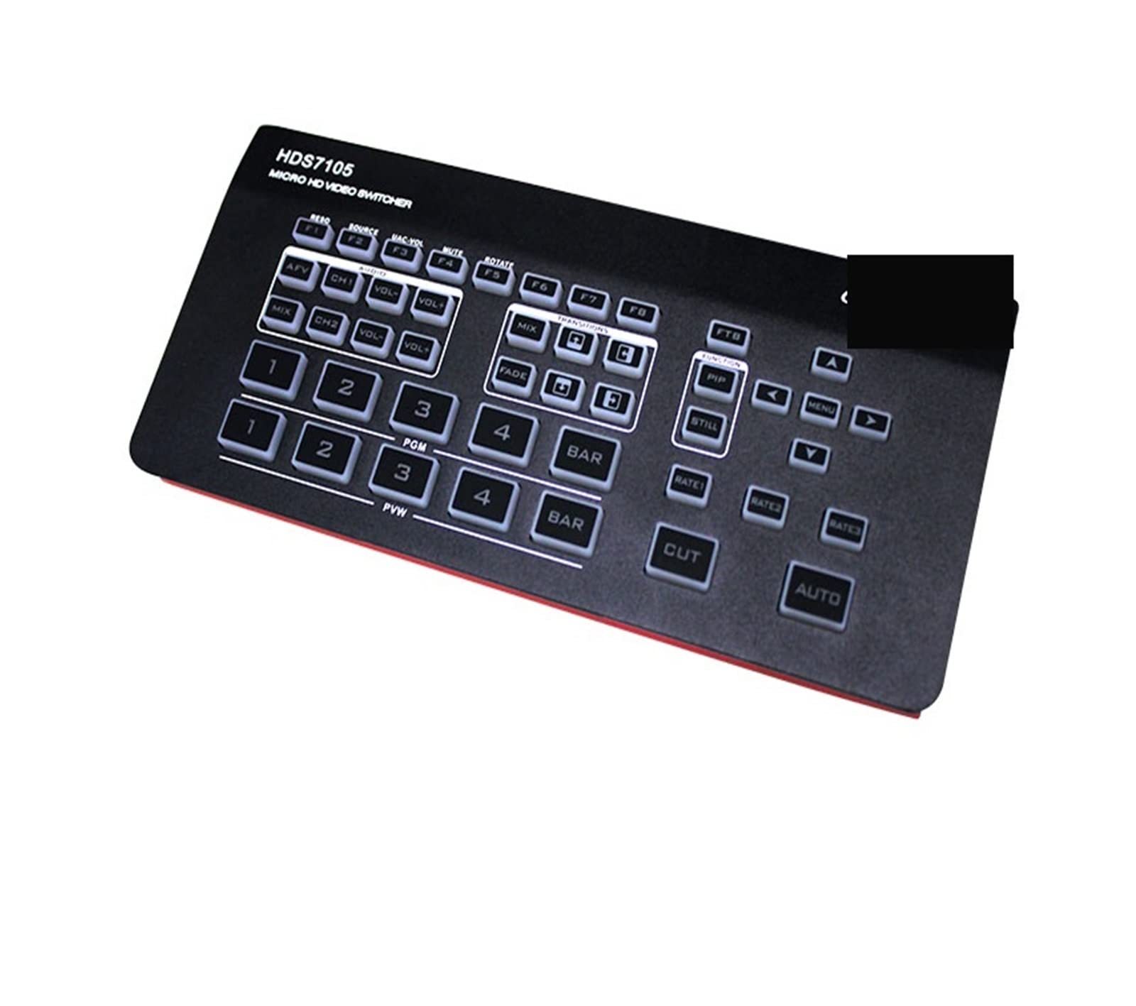HDMI-Switch-Splitter, HDS7105 Video Switcher 5-CH Video Switcher 4*HDMI-kompatibel + 1*DP Switcher for Video Stream Einfach einzurichten (Color : HDS7105 V22, Size : Small)