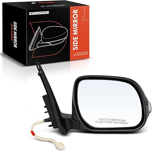 A-Premium Espejo eléctrico para puerta del lado del pasajero, compatible con Toyota RAV4 2009, 2010, 2011, 2012, espejo retrovisor exterior plegable