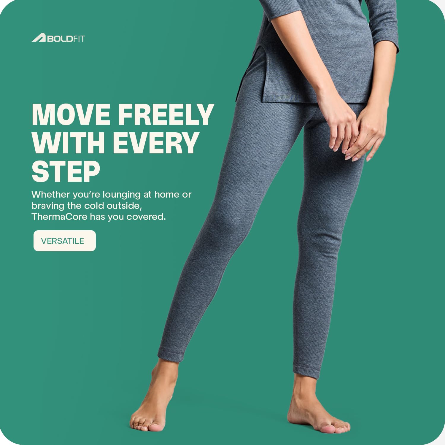 Boldfit Women Mid Rise Regular Pants (BFTBW5010RM_Grey, Medium - Image 6 thumbnail