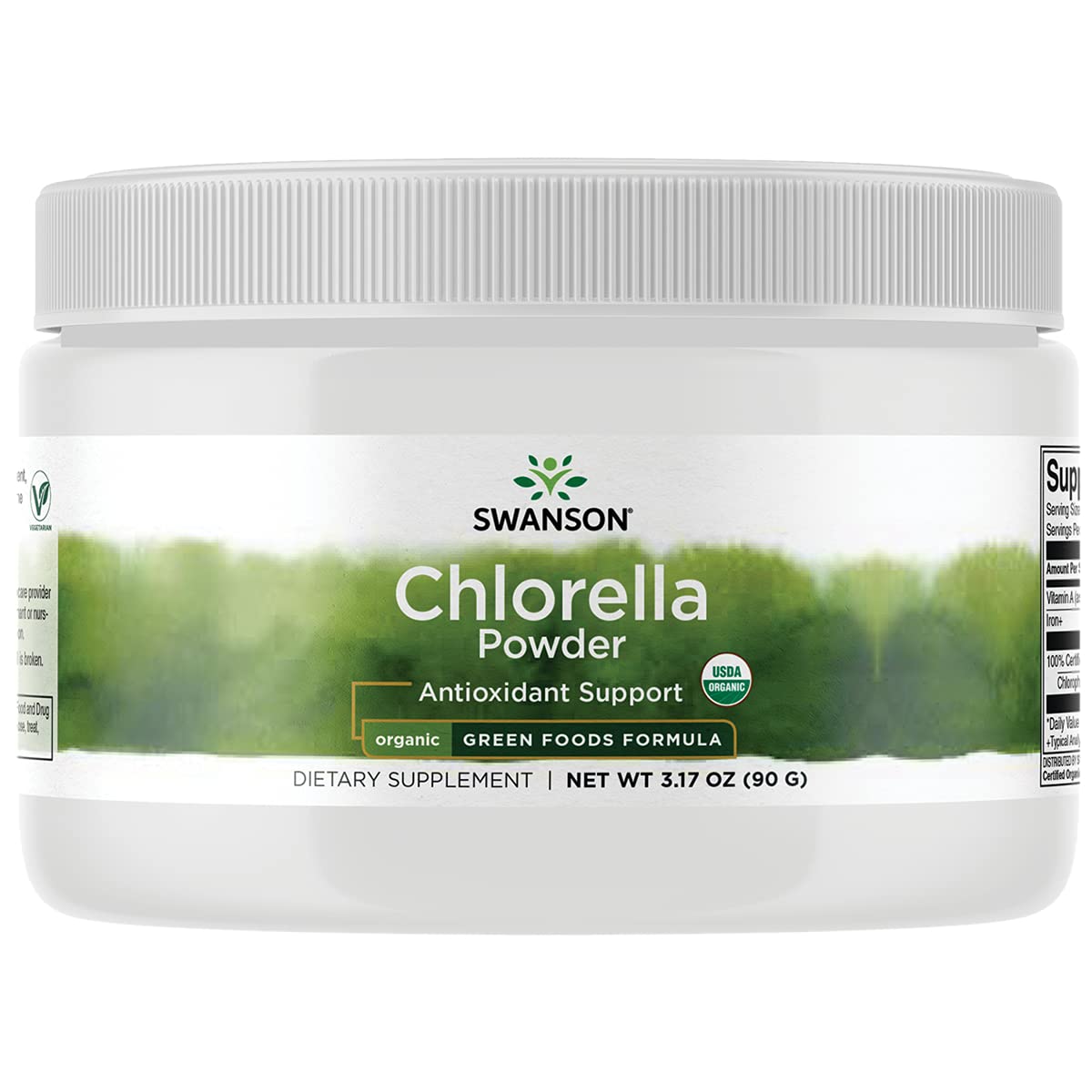 SwansonGrn Organic Chlorella Pwd 3.17Oz (90G