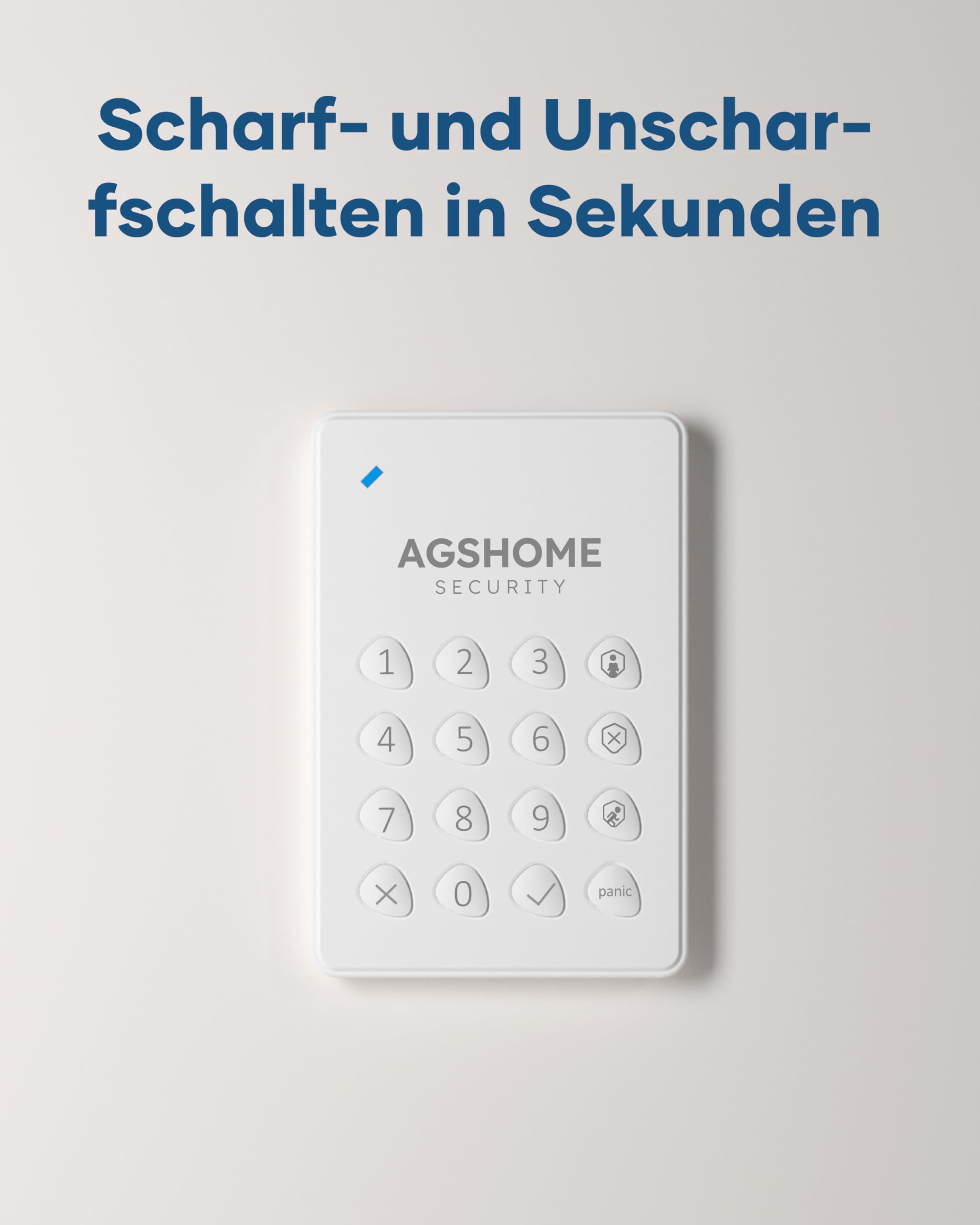 AGSHOME Alarmanlage Haus WLAN 2.4GHz, 15 Teiliges Smart Alarmanlage Set mit Sirene, Tür/Fenster Sensoren & Bewegungsmelder, Home-Sicherheitssystem Kompatibel mit Alexa & Google Assistant