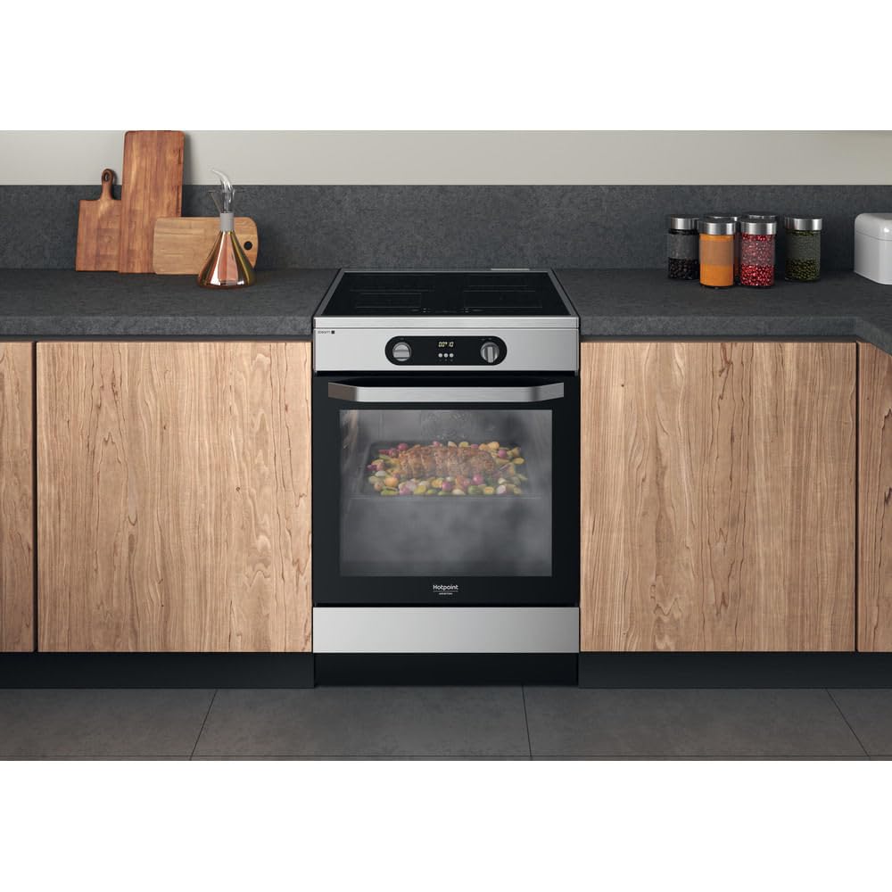Cucina elettrica a libera installazione Hotpoint: 60 cm, - HS68IQ8CHX/E