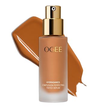 Ogee Complexion Perfecting Liquid Foundation - Lightweight Tinted Moisturizer For Face (Anjou 11.5N - Deep Beige, Golden Undertones) - with Vitamin C & Jojoba Oil - Certified Organic & Made in USA