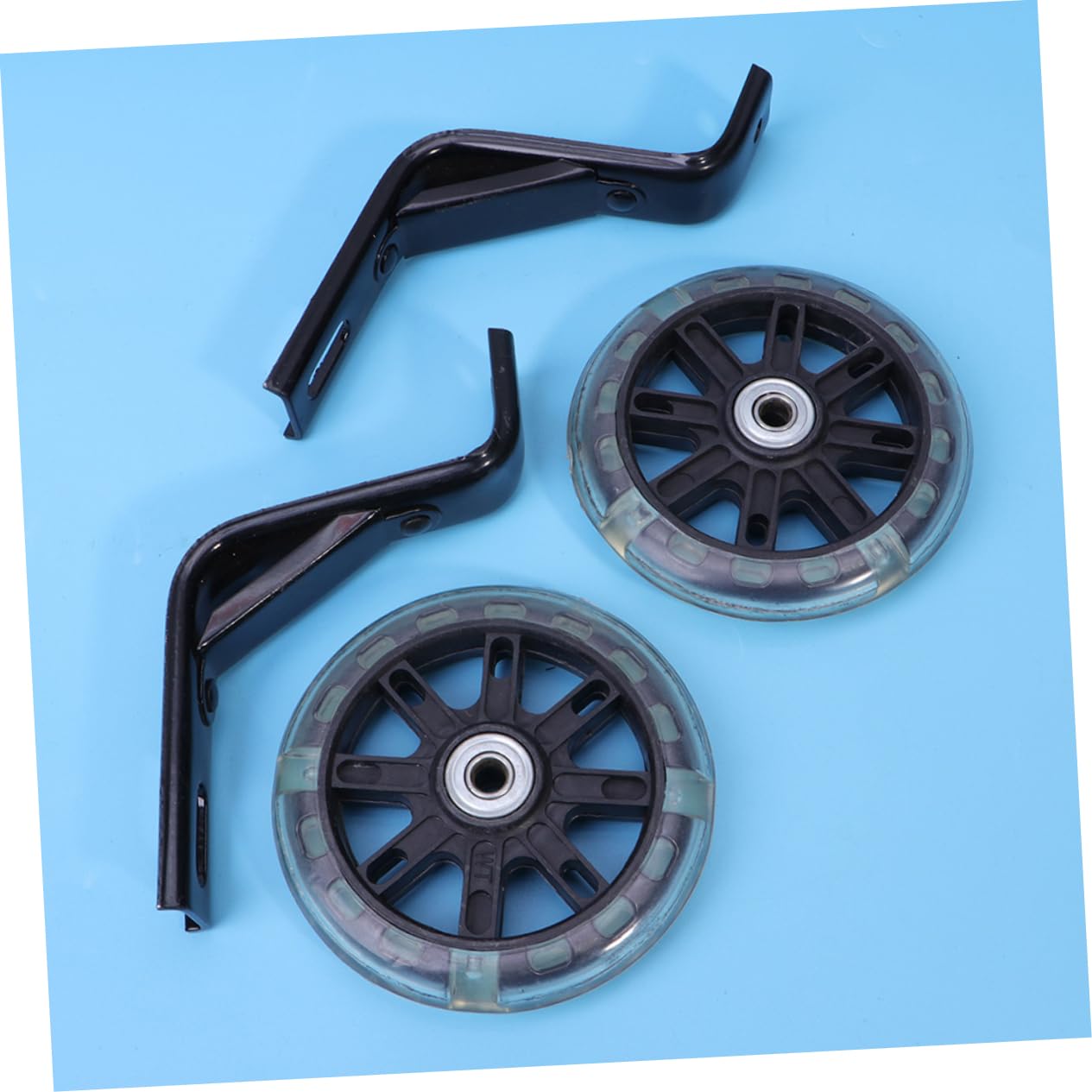 Ruedas De Ciclismo De Entrenamiento Silenciosas con Soporte Rueda Auxiliar Intermitente Accesorios para Niños Ruedas De Entrenamiento para Bicicleta Rueda Auxiliar De