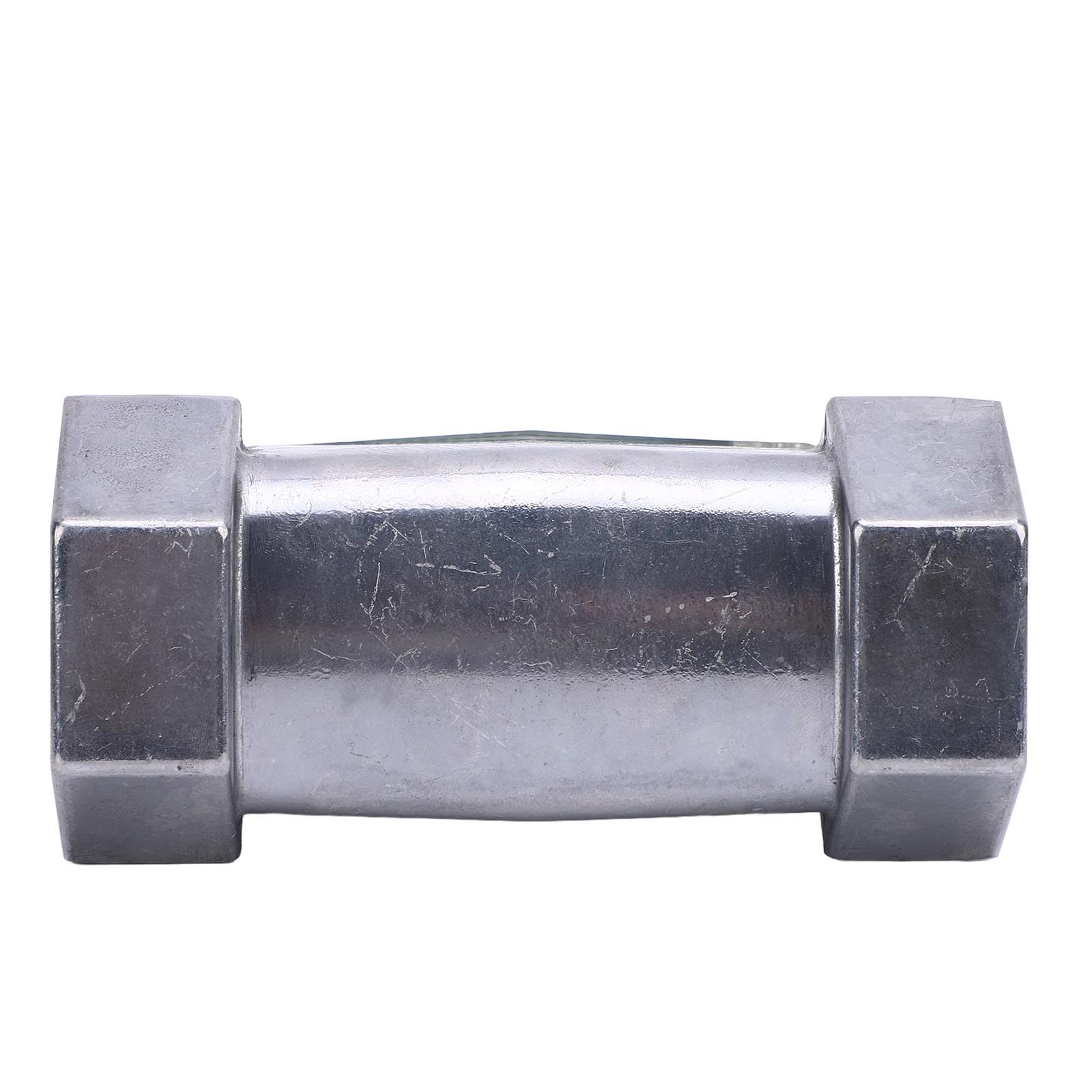 Generic Caudalímetro de Turbina Digital de Metal Duradero, Alta Precisión, GAL QTS PTS L, Medida, Gasolina, Agua, Fluidos (45mm)