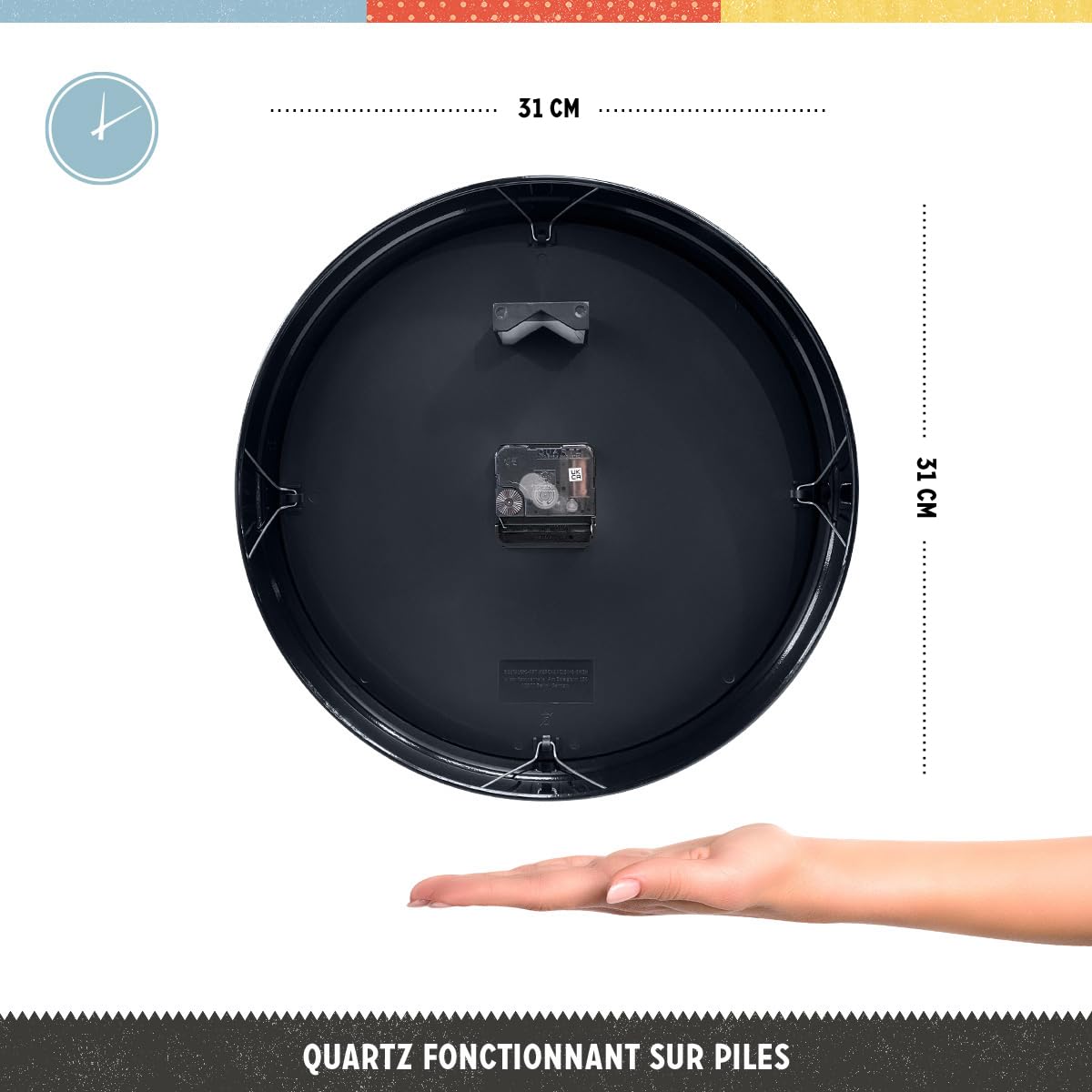 Nostalgic-Art Horloge rétro, Ø 31 cm, Vespa – Tacho