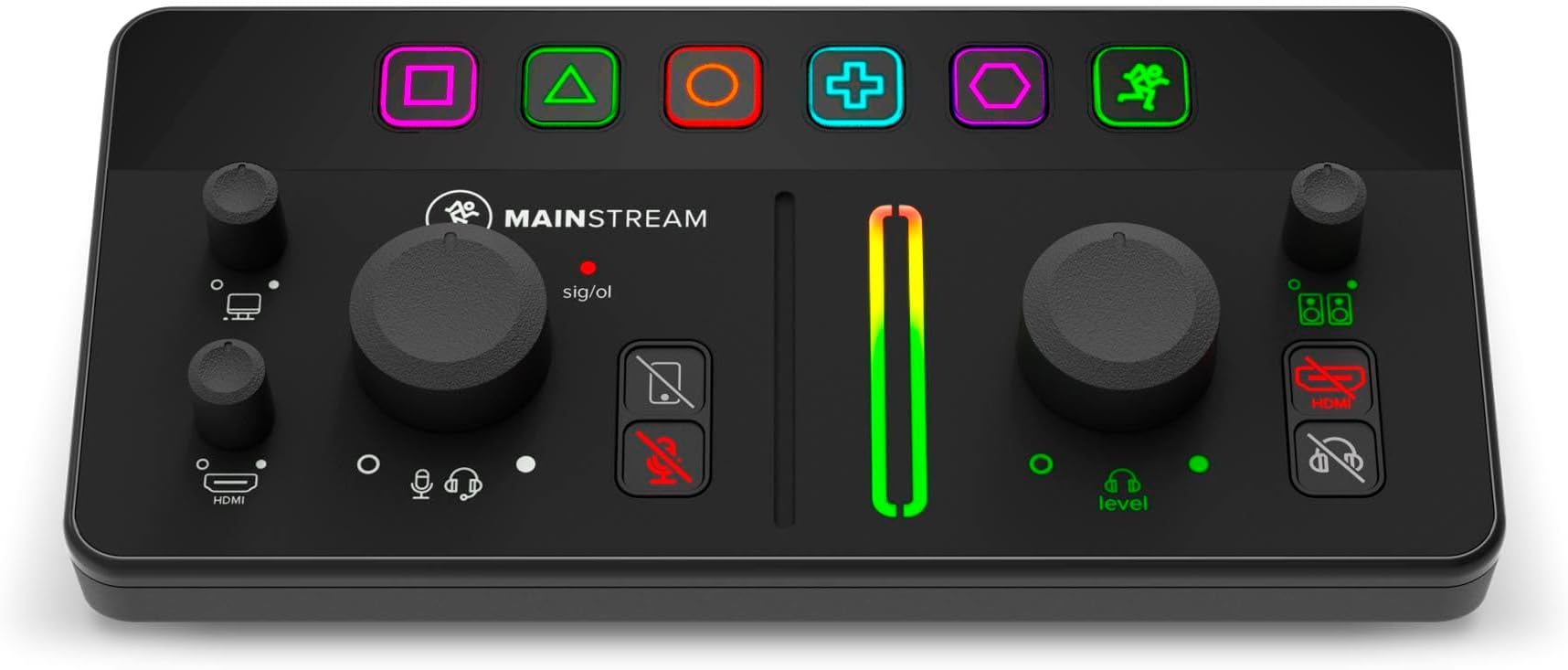 Mackie MainStream Complete Live Streaming and Video Capture Interface With Programmable Control Keys, Matrix Software, HDMI Capture and Thru, USB-C Hub, Bus Powered