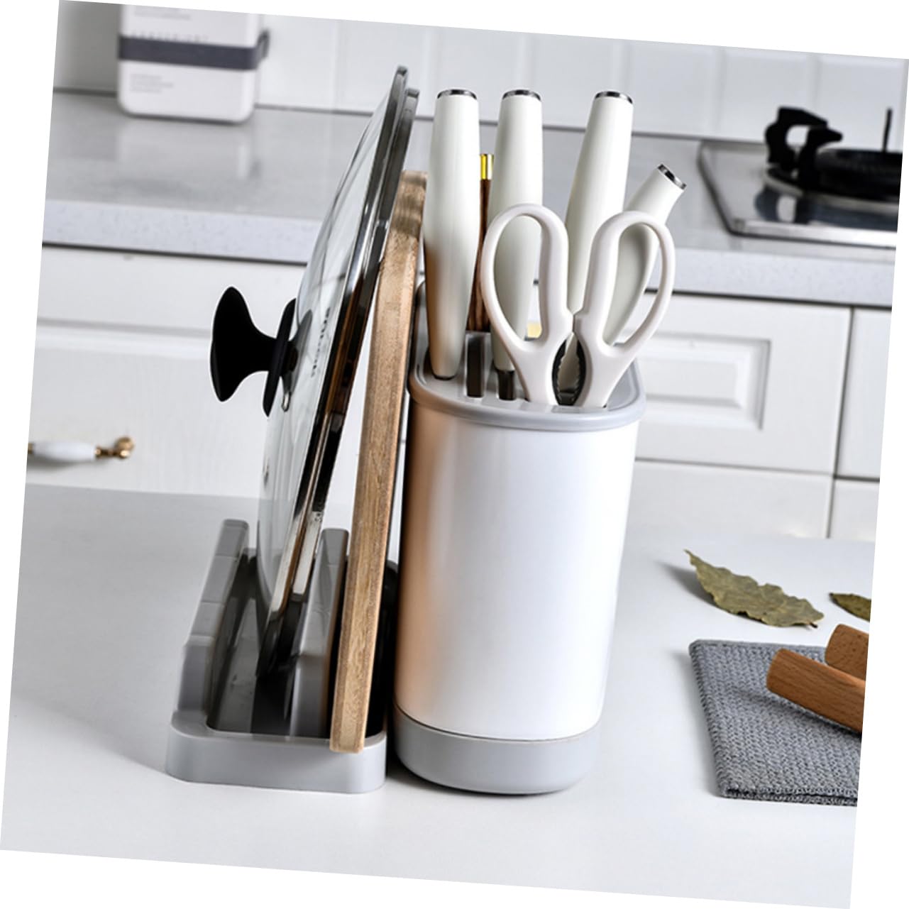 ULTECHNOVO Estante para Guardar Cubiertos de Cocina Multifuncional Pp | Bandeja Extraíble de Ahorro de Agua, Almacenamiento Separado y Limpieza Sencilla