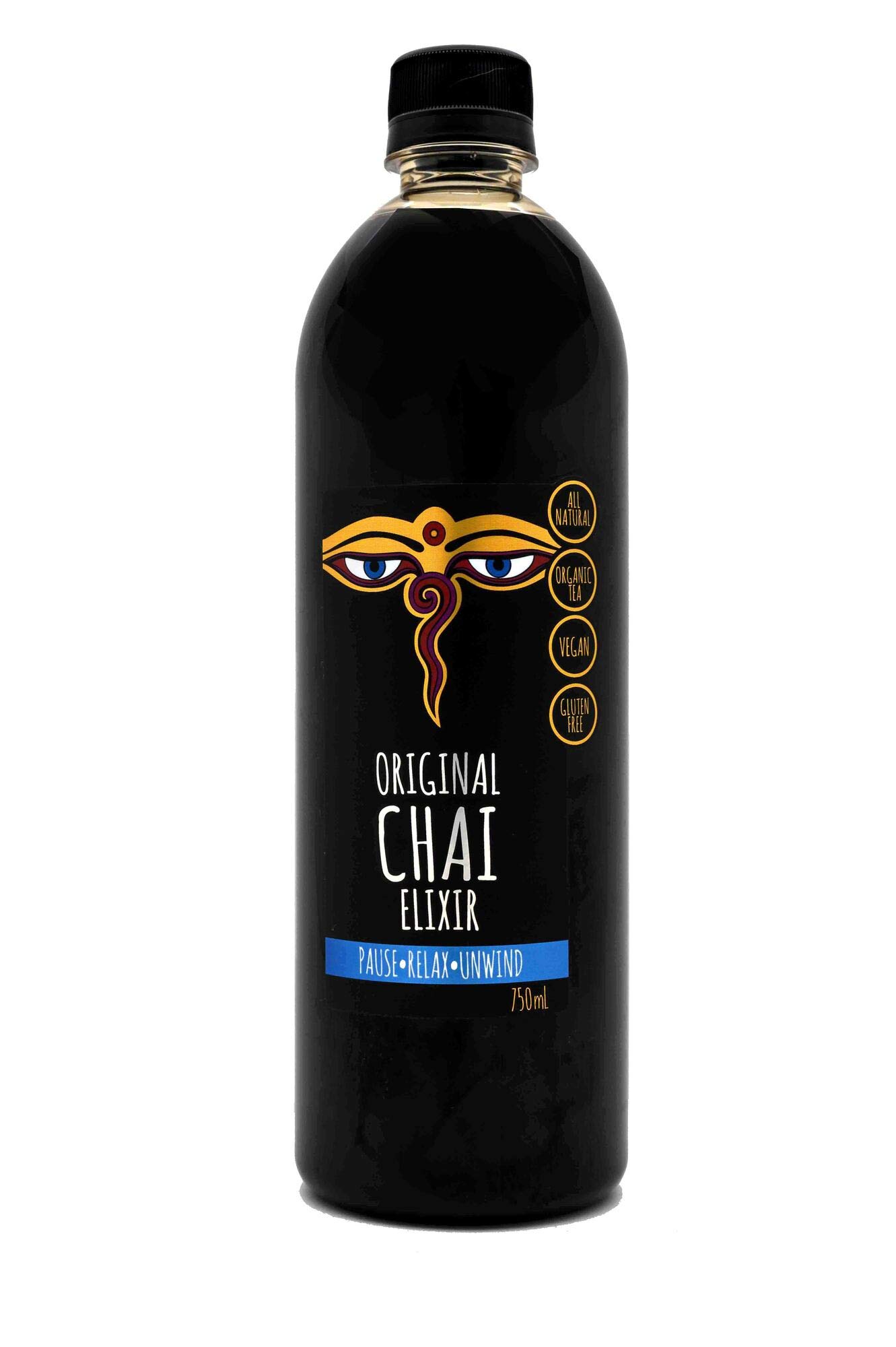 Alchemy Orginal Chai Elixir - Health Relaxing Beneficial Cordial Drink Mixer Vegan Gluten Free (300ml)