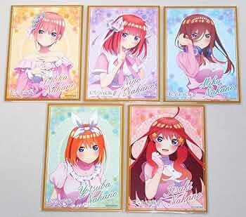 五等分の花嫁　色紙46枚セット Amazon.co.jp: 映画 五等分の花嫁 入場特典 ミニ色紙 全5種 花嫁