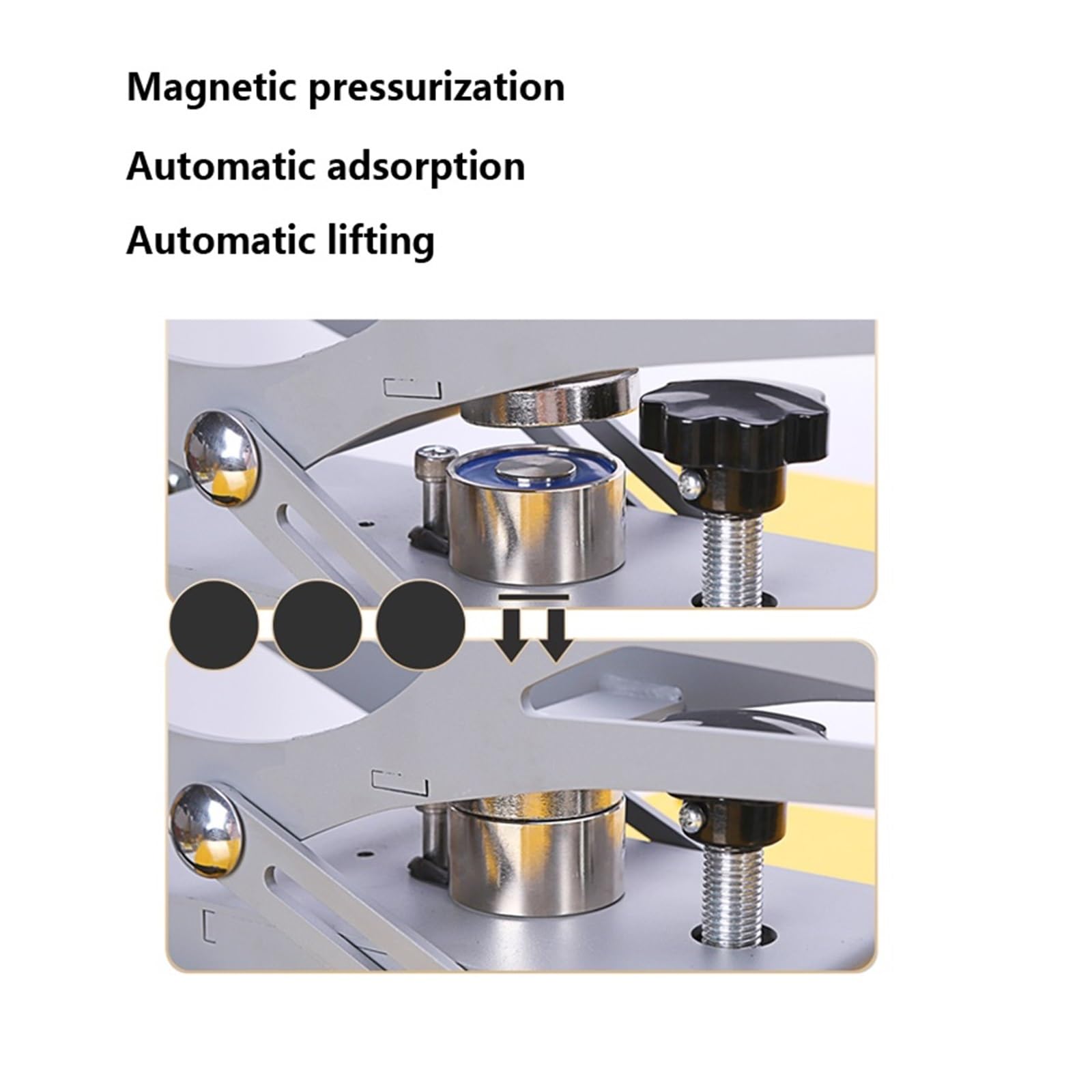 Prensa Termica, Máquina de prensado en caliente hidráulica de 38x38cm Máquina de transferencia de calor máquina de prensado de ropa máquina perforadora de calor G312/G311(G311)