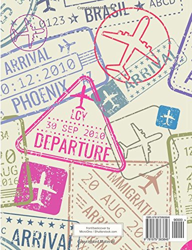 Mein Einzigartiges XXL Reisetagebuch: 122 Seiten, Register, Kontakte / Neue Auflage mit Reise Checkliste / PR401 „Reise-Stempel“ / DIN A4 Soft Cover