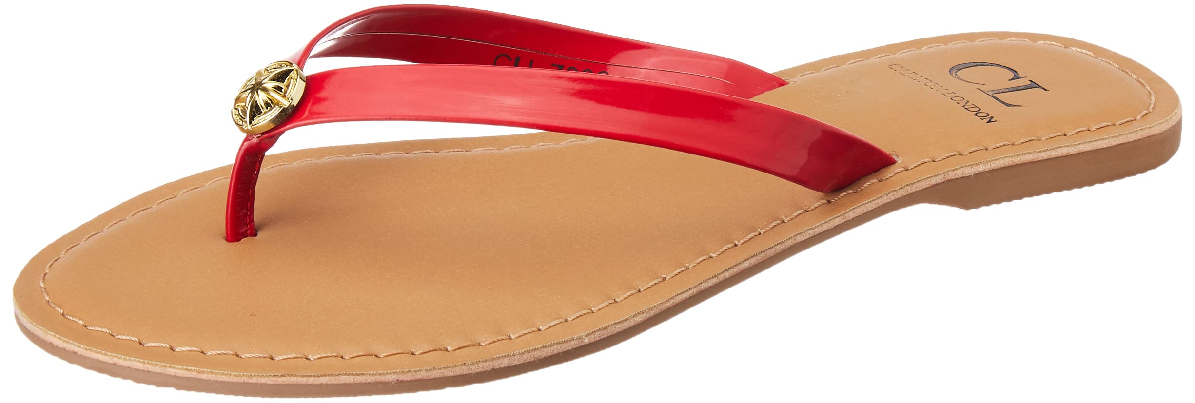Carlton London Womens CLL-7399-A RED Flat Sandal - 6 UK (CLL-7399-A) (B0BB1YDJJV) Amazon Price History, Amazon Price Tracker