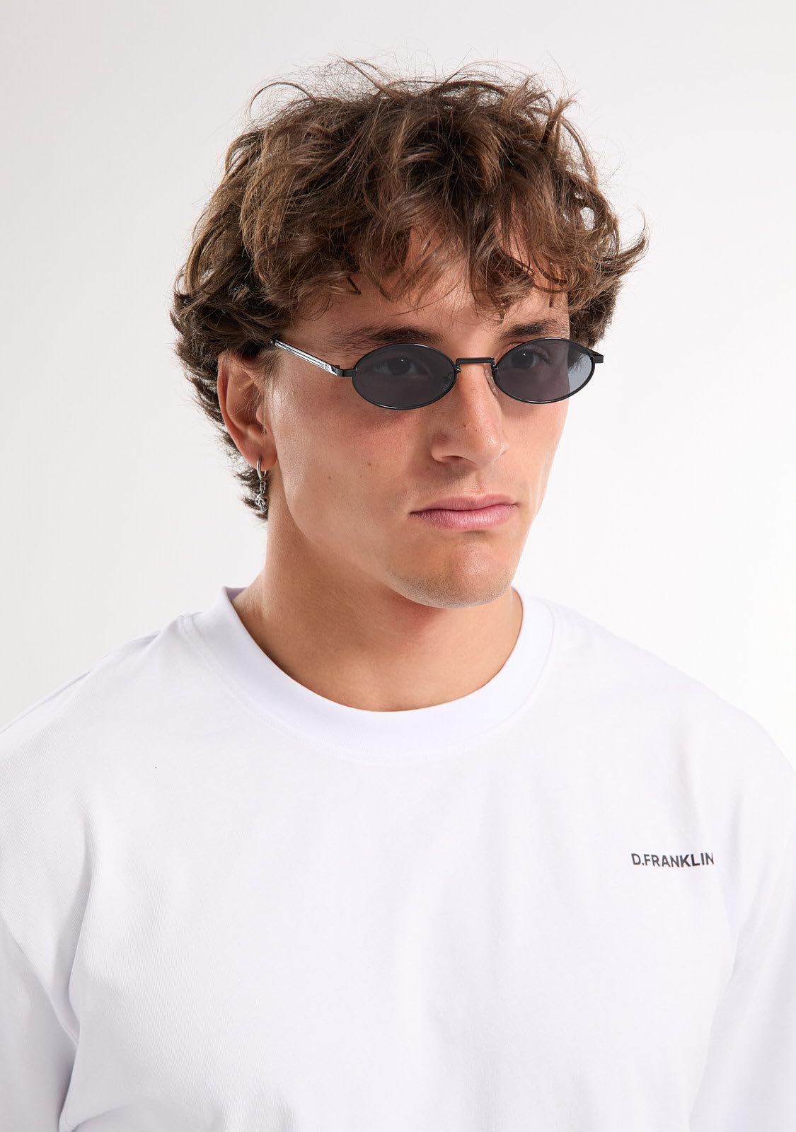 D.Franklin Gafas de sol unisex con cristales de protección UV - Modelo oval - Oval - Para Hombre y Mujer - Sunglasses