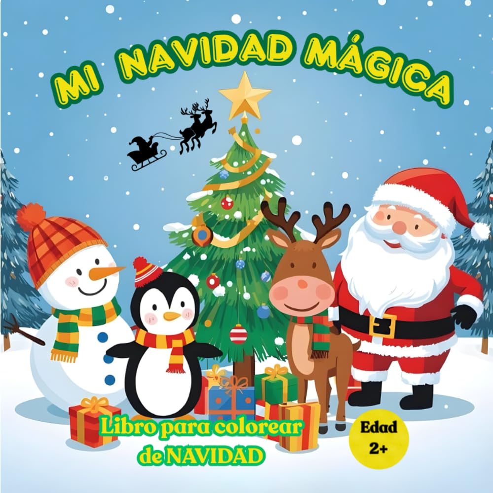 MI NAVIDAD MÁGICA: Libro para colorear de NAVIDAD