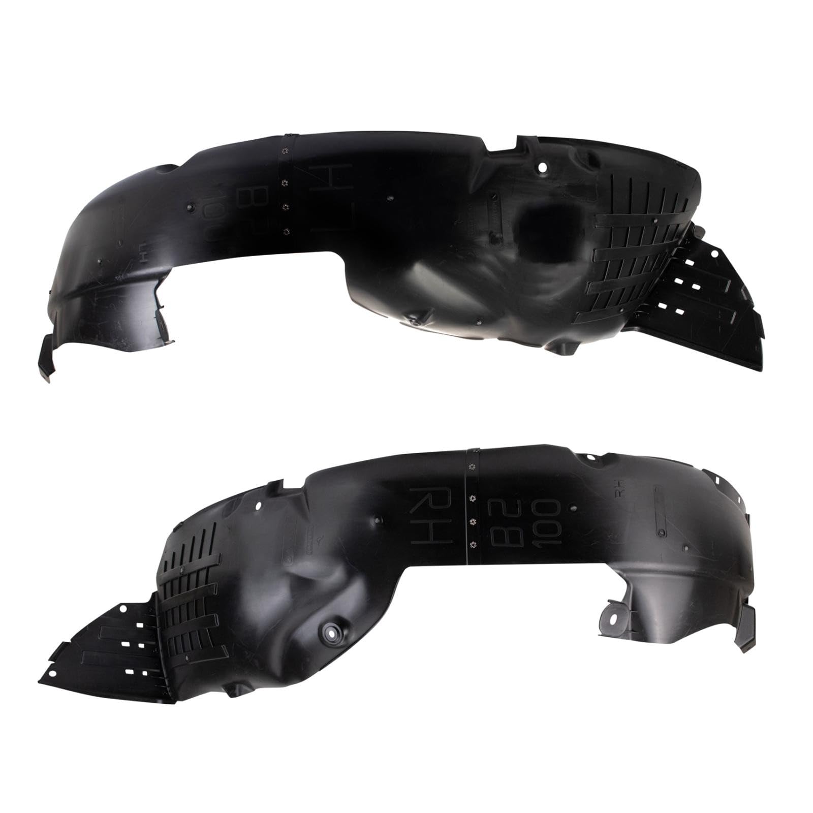 TRQ Front Driver and Passenger Side Inner Fender Liner Set