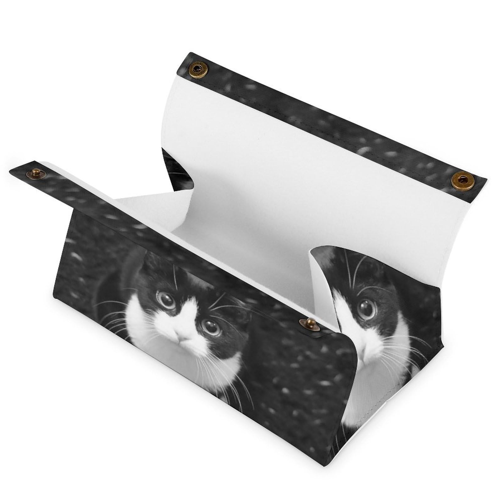 Amazon｜ティッシュケース 猫 八割れ猫ちゃん ディアーアニマルズ